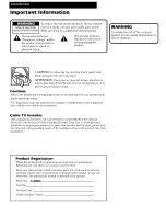 Preview for 2 page of RCA T13080 User Manual