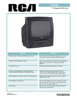 RCA T13082 Specification Sheet preview