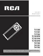 RCA TC1500 User Manual preview