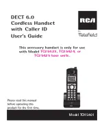 Preview for 1 page of RCA TCH5401 User Manual