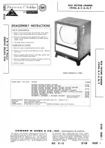 Preview for 1 page of RCA Victor CTC9A Disassembly Instructions Manual