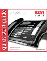 RCA VISYS 25255 Quick Start Manual preview