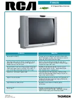 RCA VPORT F36650 Brochure & Specs preview