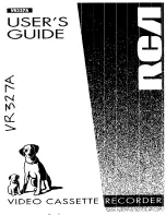 RCA VR327A User Manual preview