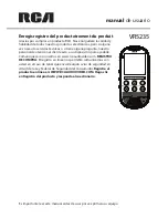 RCA VR5235 (Spanish) Manual De Usuario preview