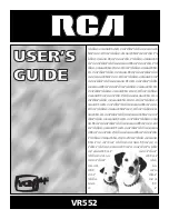 Preview for 1 page of RCA VR552 User Manual