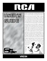 RCA VR554 User Manual preview