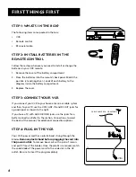 Preview for 6 page of RCA VR554 User Manual