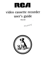 RCA VR611HF User Manual preview