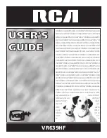 Preview for 1 page of RCA VR639HF User Manual