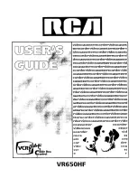 RCA VR650HF User Manual preview