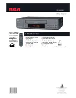 RCA VR692HF Specifications preview