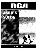 RCA VR702HF User Manual preview