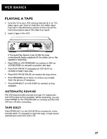 Preview for 29 page of RCA VR702HF User Manual