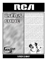 Preview for 1 page of RCA VRD120 User Manual