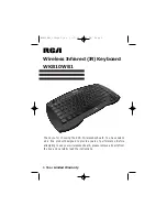RCA WKB10WB1 - Wireless Infrared Keyboard Universal Remote Control User Manual preview
