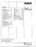 Preview for 1 page of RCA WRW3505R Use And Care Manual