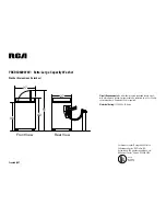 Preview for 1 page of RCA YBXR1060VWW Specification Sheet