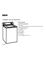 Preview for 2 page of RCA YVXR1040VWW Specification Sheet