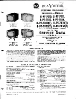 Preview for 1 page of RCAVICTOR Personal 8-PT-7010 Service Data