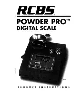 Preview for 1 page of RCBS Powder Pro Product Instructions