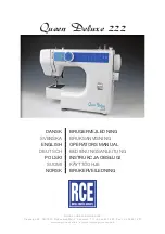 RCE Queen Deluxe 222 Operator'S Manual preview