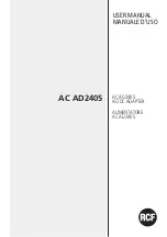 RCF AC AD2405 User Manual preview