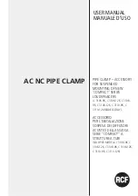 RCF AC NC PIPE CLAMP User Manual preview