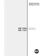 RCF AM 1064 Owner'S Manual предпросмотр