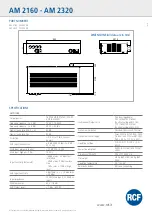 Preview for 4 page of RCF AM2320 Brochure & Specs