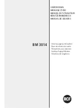 RCF BM 3014 User Manual preview