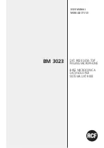 RCF BM 3023 User Manual preview