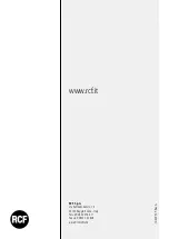 Предварительный просмотр 36 страницы RCF BM 3023 User Manual