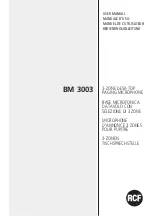 RCF BM3003 User Manual preview