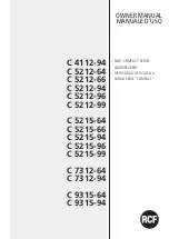 Предварительный просмотр 1 страницы RCF C 4112-94 Owner'S Manual