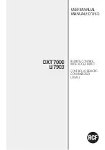 Предварительный просмотр 1 страницы RCF DXT7000 User Manual