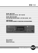 RCF ES3160 User Manual preview