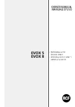 RCF EVOX 5 Owner'S Manual preview