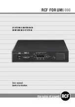 RCF FORUM6000 User Manual предпросмотр