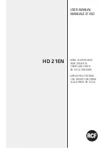 RCF HD 21EN User Manual preview