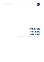 RCF IPS 1.5K Owner'S Manual предпросмотр