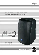 RCF MQ50 User Manual preview