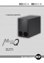 Preview for 1 page of RCF MQ90S-B User Manual