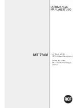 Preview for 1 page of RCF MT 7308 User Manual