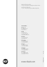 Preview for 32 page of RCF MT 7308 User Manual