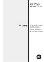 RCF RC 3005 User Manual предпросмотр