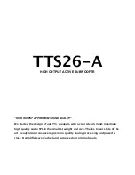 Preview for 1 page of RCF TTS26-A Instruction Manual