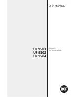 Preview for 1 page of RCF UP 9501 User Manual