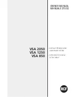 Preview for 1 page of RCF VSA 1250 Owner'S Manual