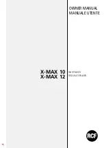 RCF X-MAX 10 Owner'S Manual предпросмотр